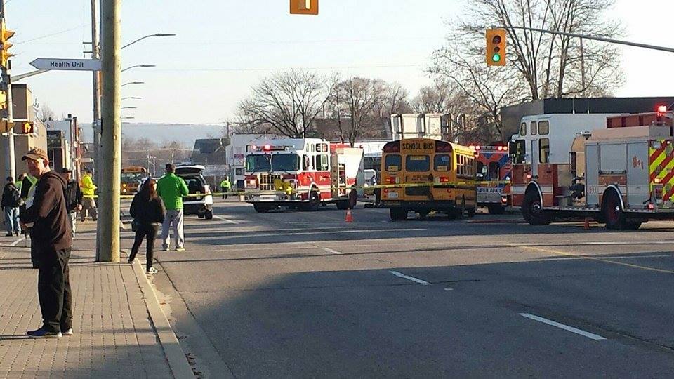 Man hit by school bus in North Bay