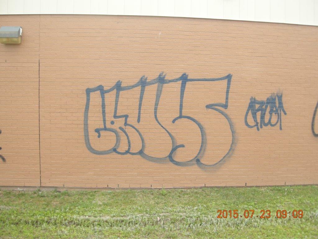 Man charged after tagging buildings with the word “CRUST”