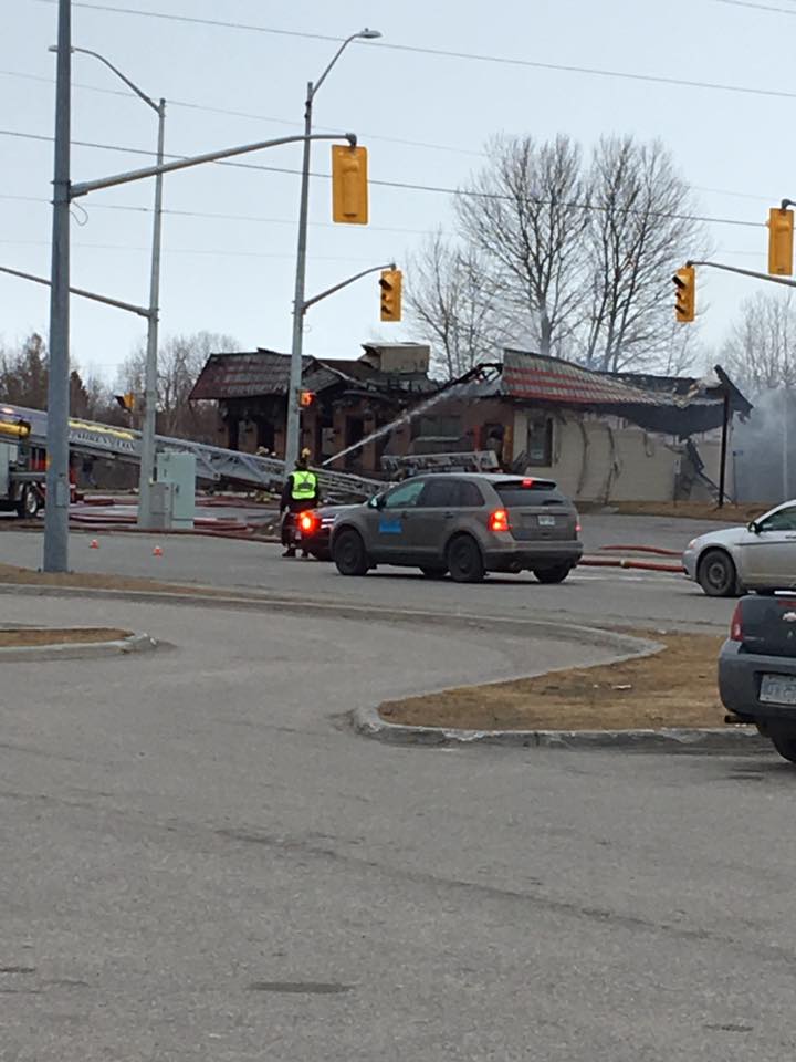 Significant Damage From Morning Structure Fire at Highway Restaurant in Sturgeon Falls