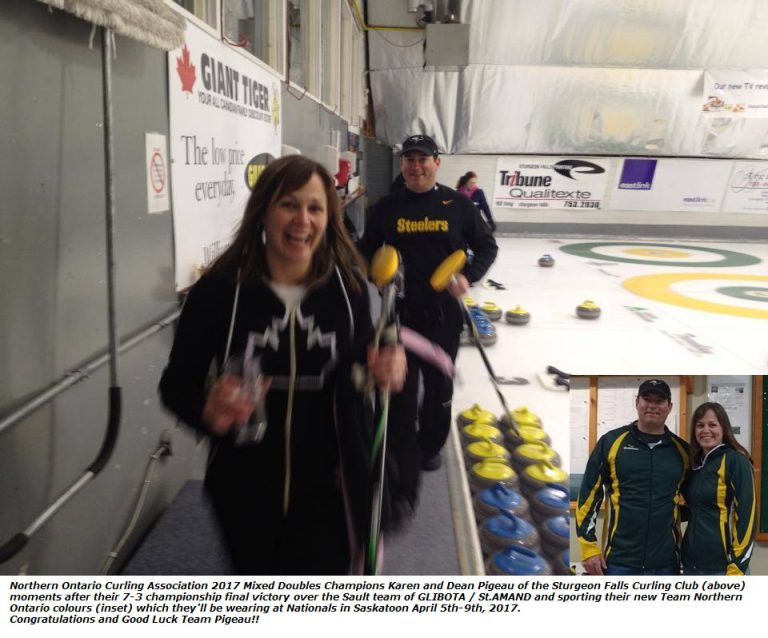 Team Pigeau of the Sturgeon Falls Curling Club Headed to Nationals