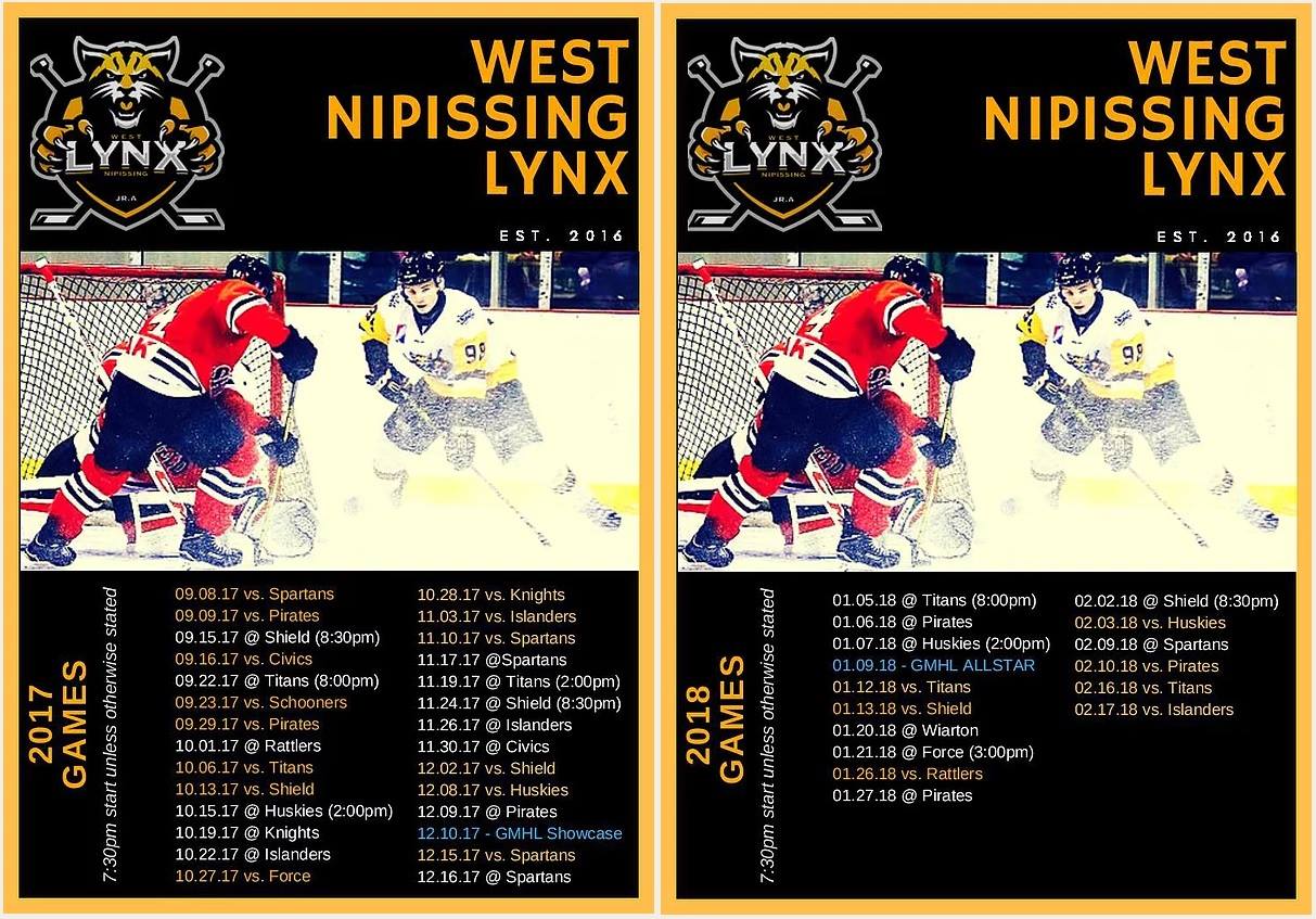 West Nipissing Lynx Kick off Regular Season at Home This Weekend My