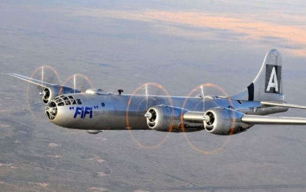 Visiting B29 Superfortress one of two still flying