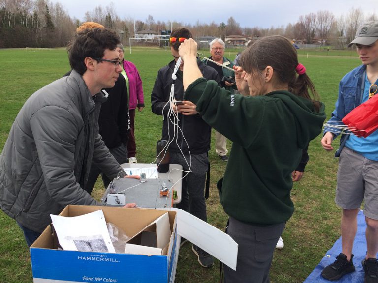 West Ferris students launch their weather balloon