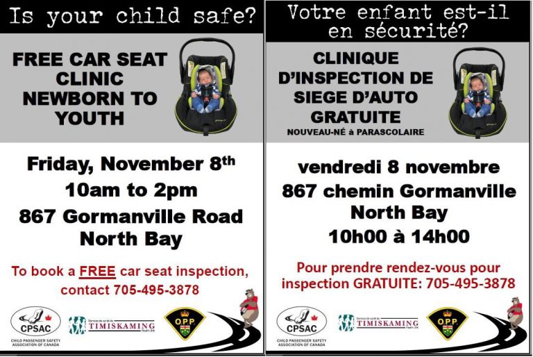 Car seat clinic set to go tomorrow