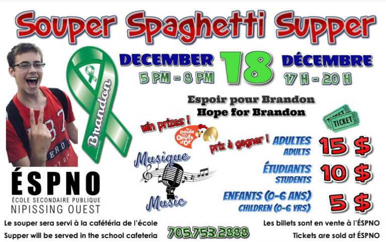 Big fundraiser being held for Ecole secondaire publique Nipissing Ouest student with rare liver cancer