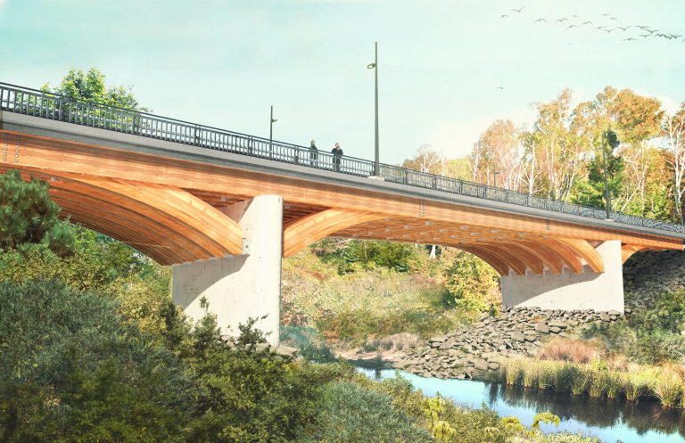 Duchesnay Creek bridge project nearing completion