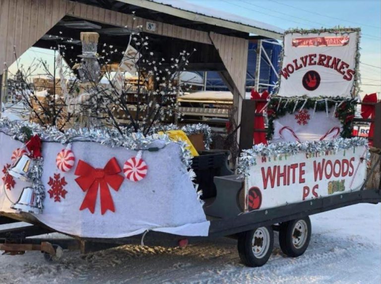 Friday’s Parade of Lights includes White Woods Public School collecting for local food bank