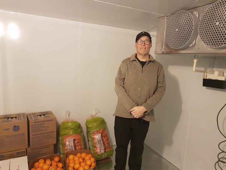 Walk-in fridge operational at the food bank