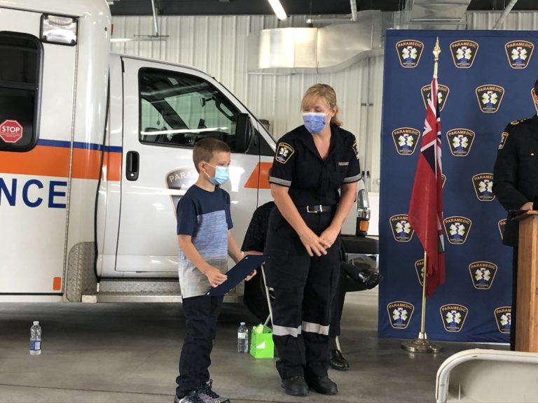 Nine-year-old, first responders honoured for heroics