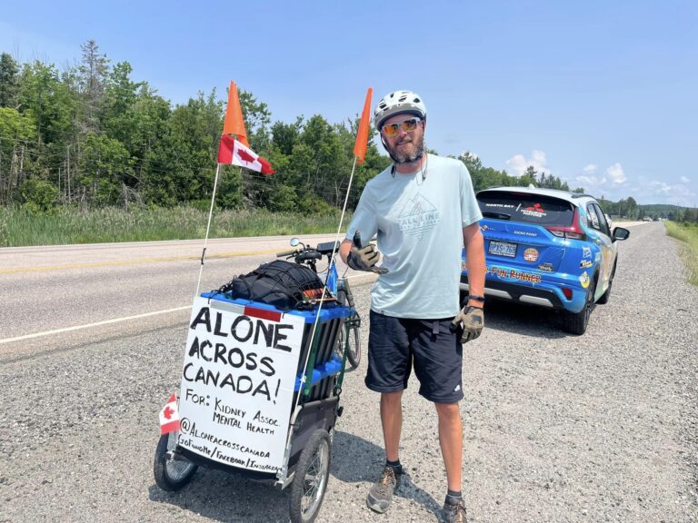 ‘Alone Across Canada’ trek travels through the area
