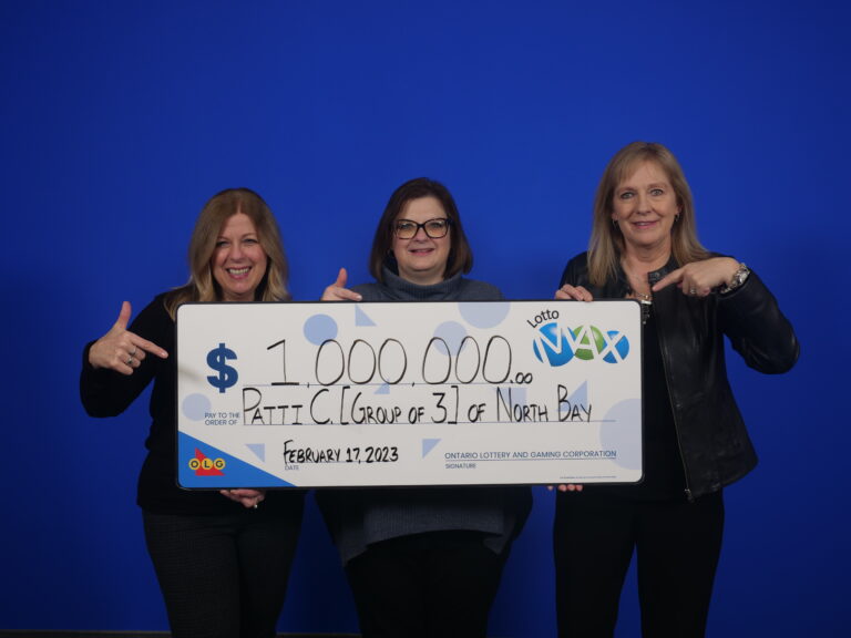 Three North Bay co-workers share million dollar lottery prize