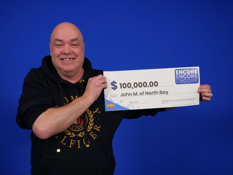 North Bay man celebrating lotto win