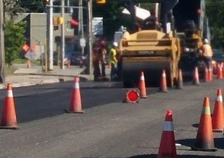 Reconstruction work continues on Front Street in West Nipissing